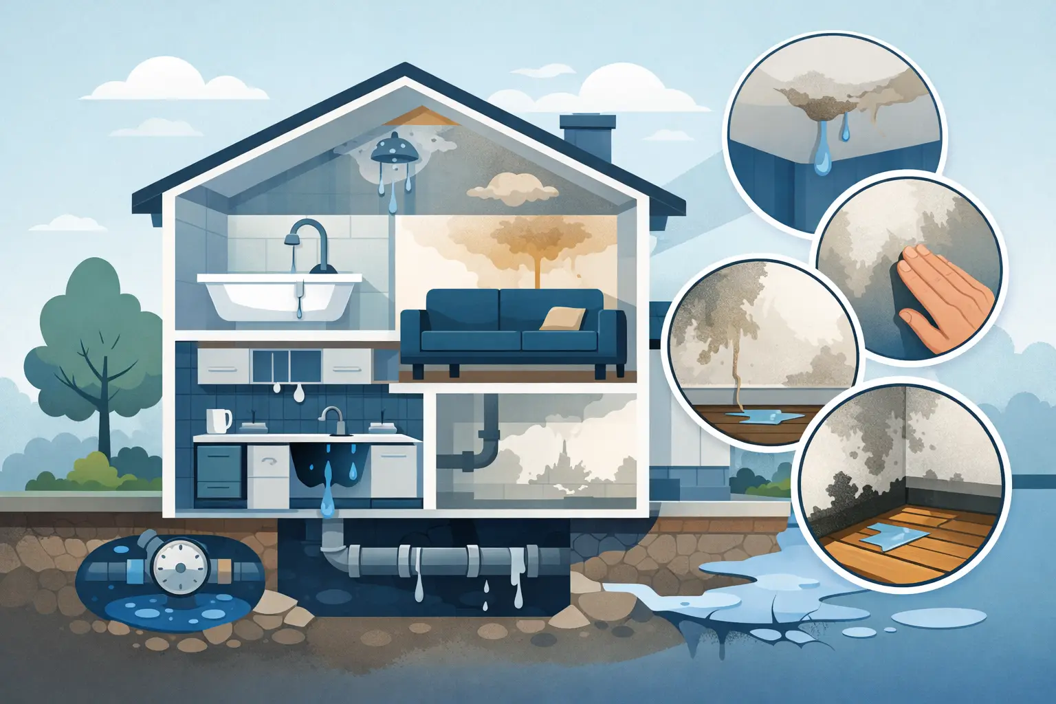 9 Signs of Hidden Water Leak at Home