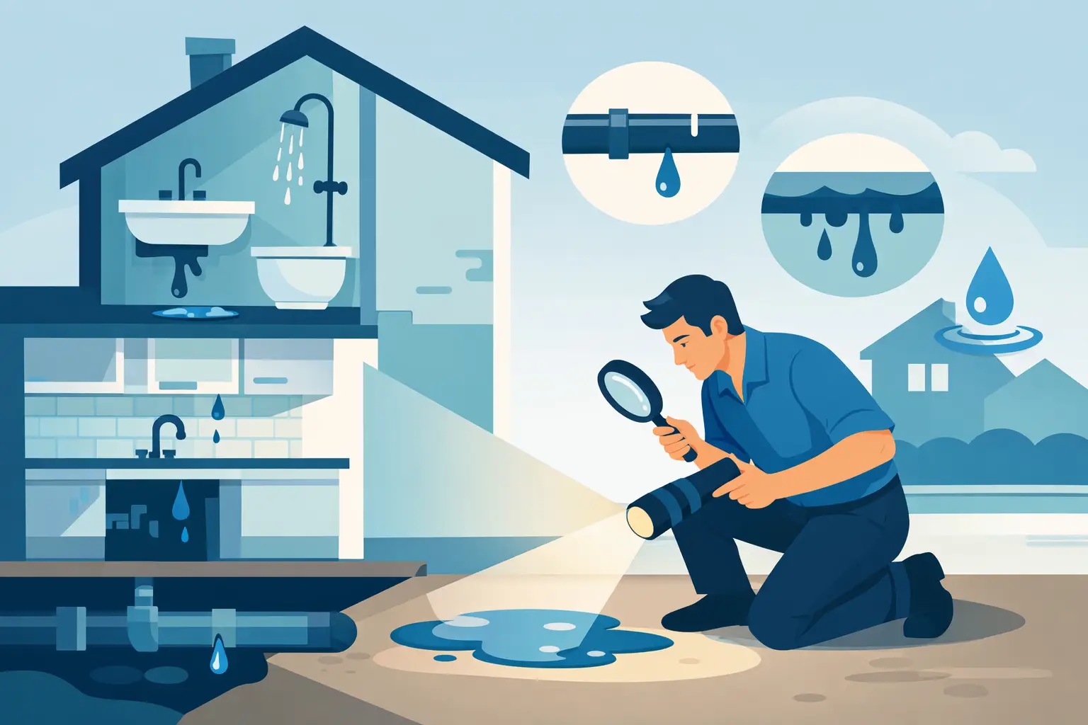 How to Find a Water Leak in House