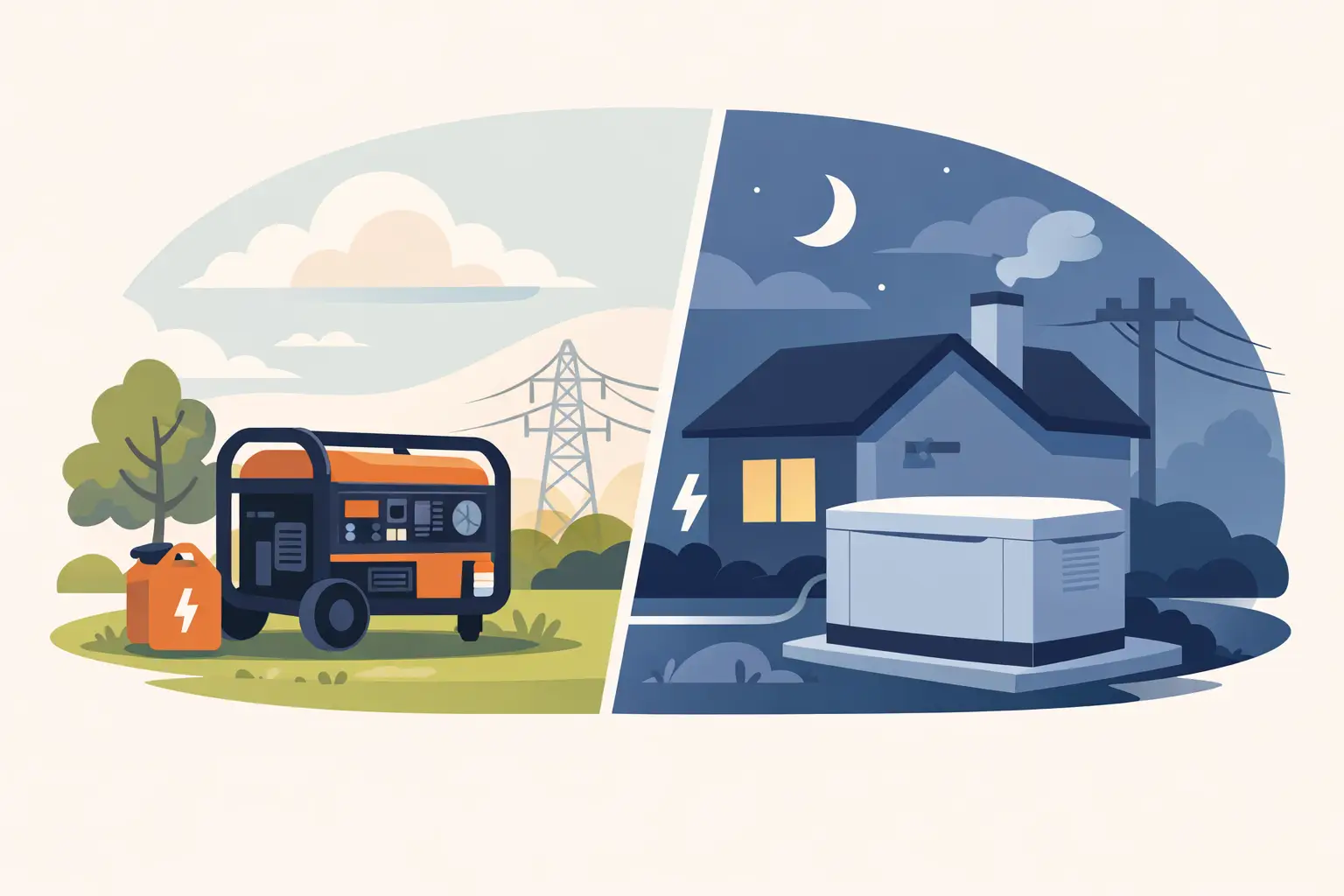Portable Generator vs Standby Generator