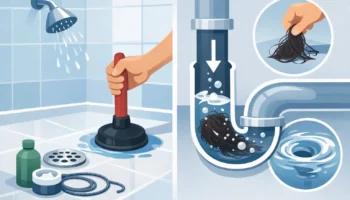 How to Clear a Slow Shower Drain