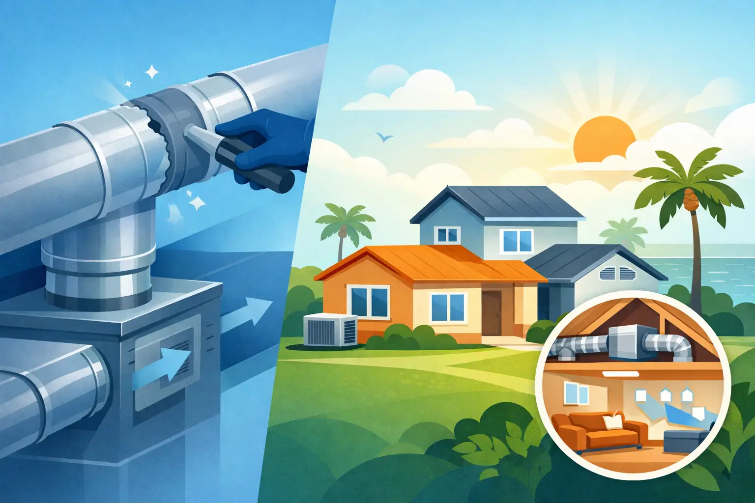 Duct Sealing Benefits for Central Florida Homes