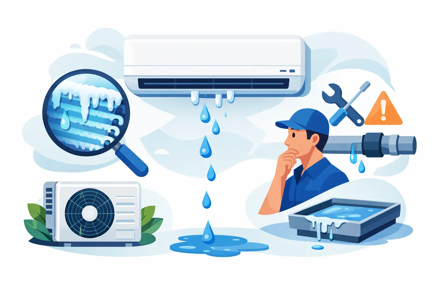 Why Is AC Leaking Water? Causes and Fixes