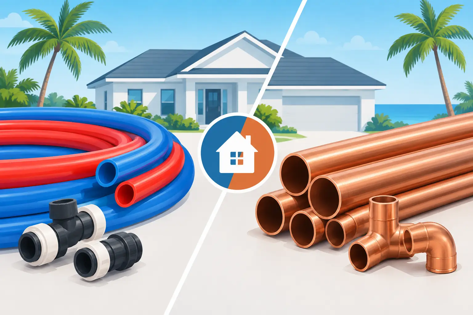 PEX Versus Copper Plumbing for Florida Homes