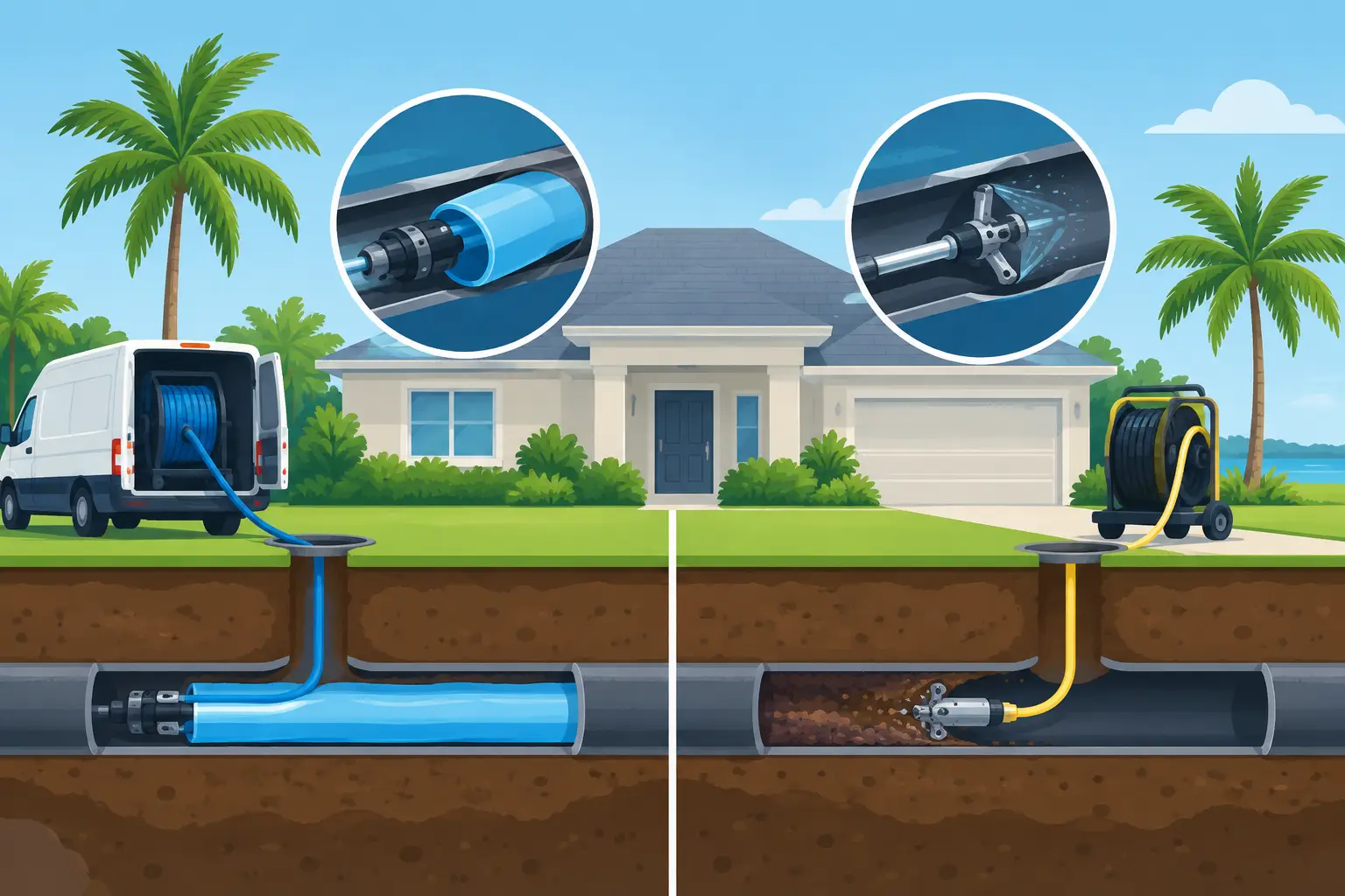 Trenchless Sewer Comparison for Florida Homes