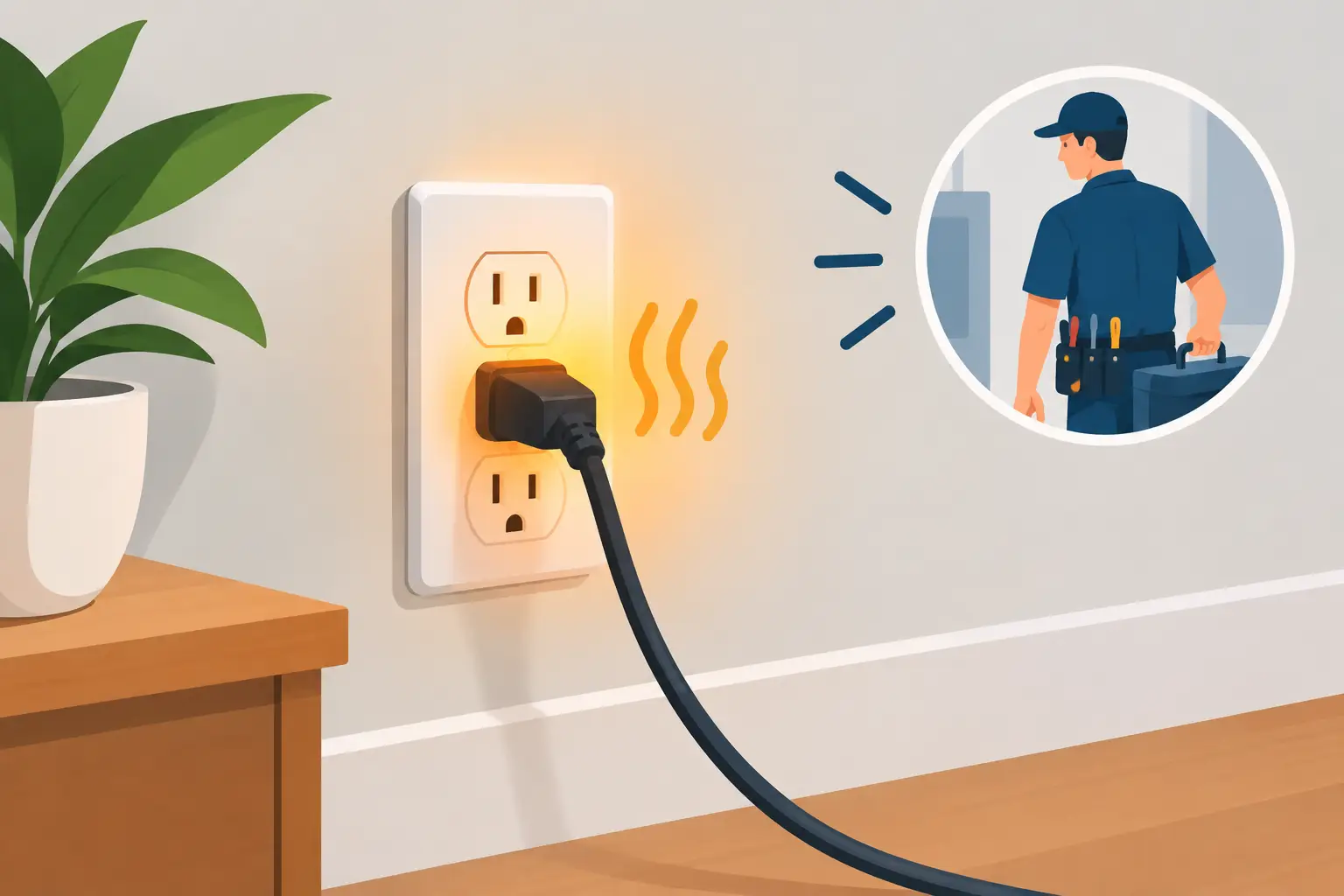Why Outlets Feel Warm and When to Call an Electrician